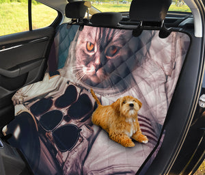 American Astronaut Cat Print Pet Car Back Seat Cover