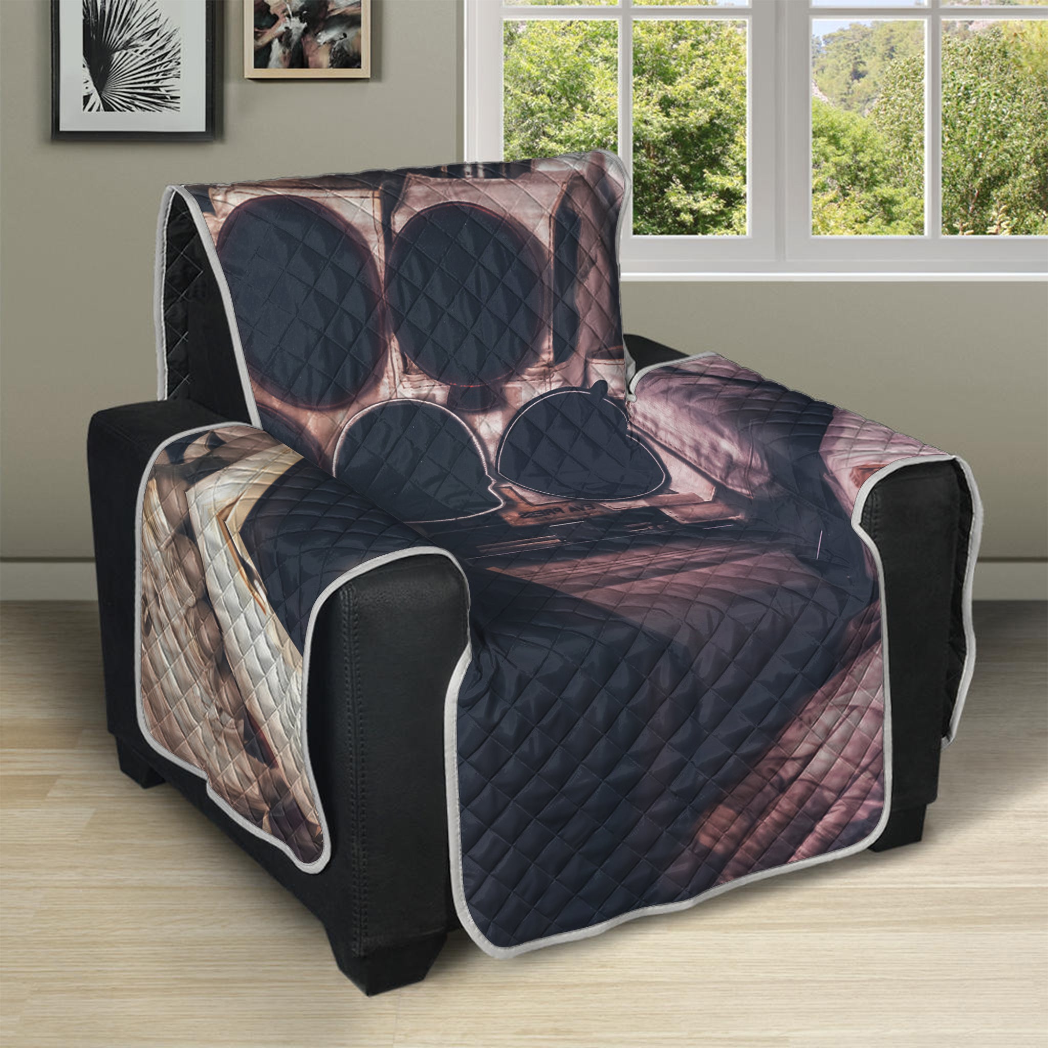 American Astronaut Cat Print Recliner Protector