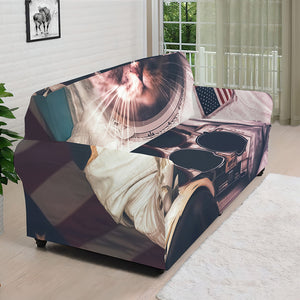 American Astronaut Cat Print Sofa Cover