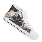 American Astronaut Cat Print White High Top Shoes