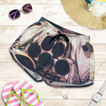 American Astronaut Cat Print Women's Shorts