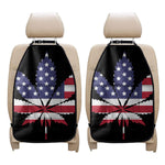 American Cannabis Leaf Flag Print Car Seat Organizers