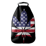 American Cannabis Leaf Flag Print Car Seat Organizers