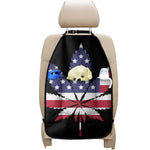 American Cannabis Leaf Flag Print Car Seat Organizers