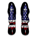 American Cannabis Leaf Flag Print Muay Thai Shin Guards