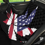 American Cannabis Leaf Flag Print Pet Car Back Seat Cover