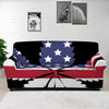 American Cannabis Leaf Flag Print Sofa Cover