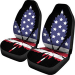 American Cannabis Leaf Flag Print Universal Fit Car Seat Covers