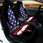 American Cannabis Leaf Flag Print Universal Fit Car Seat Covers