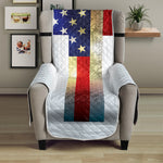 American Christian Cross Flag Print Armchair Protector