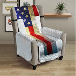 American Christian Cross Flag Print Armchair Protector