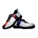 American Christian Cross Flag Print Black Sneakers