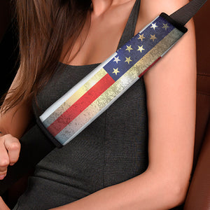 American Christian Cross Flag Print Car Seat Belt Covers