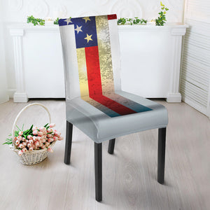 American Christian Cross Flag Print Dining Chair Slipcover