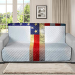 American Christian Cross Flag Print Futon Protector