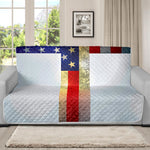 American Christian Cross Flag Print Futon Protector