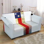 American Christian Cross Flag Print Loveseat Slipcover