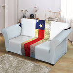 American Christian Cross Flag Print Loveseat Slipcover