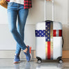 American Christian Cross Flag Print Luggage Cover