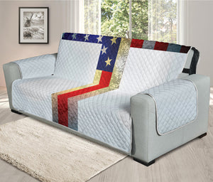 American Christian Cross Flag Print Oversized Sofa Protector