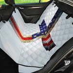 American Christian Cross Flag Print Pet Car Back Seat Cover