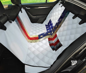 American Christian Cross Flag Print Pet Car Back Seat Cover