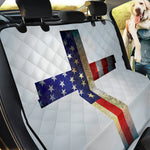 American Christian Cross Flag Print Pet Car Back Seat Cover