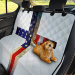 American Christian Cross Flag Print Pet Car Back Seat Cover