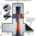 American Christian Cross Flag Print Recliner Protector