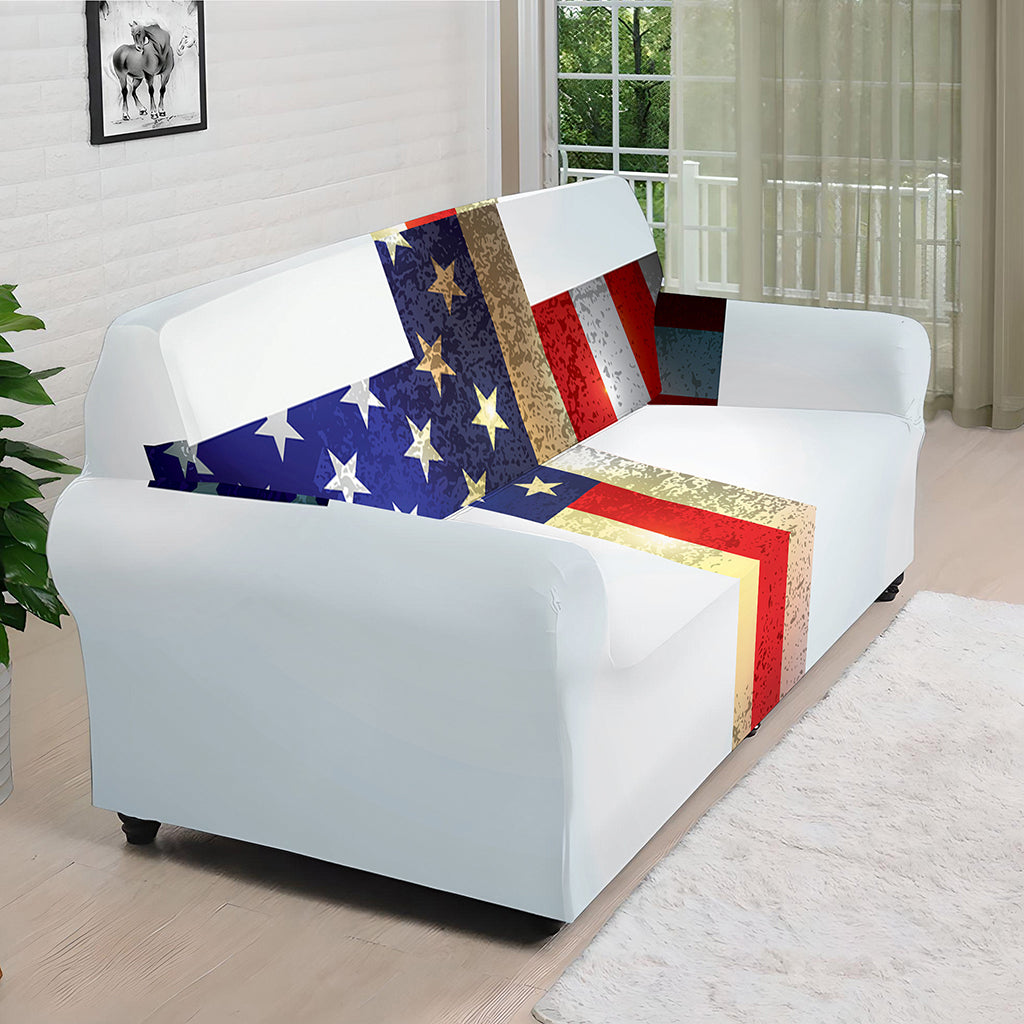 American Christian Cross Flag Print Sofa Cover