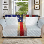 American Christian Cross Flag Print Sofa Protector