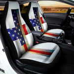 American Christian Cross Flag Print Universal Fit Car Seat Covers