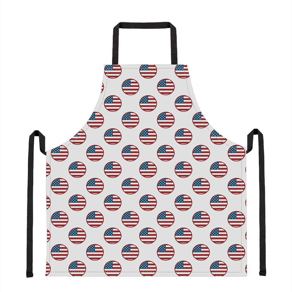 American Circle Flag Pattern Print Apron