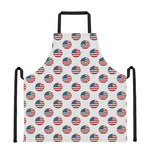 American Circle Flag Pattern Print Apron