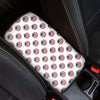 American Circle Flag Pattern Print Car Center Console Cover