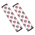 American Circle Flag Pattern Print Car Seat Belt Covers