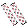 American Circle Flag Pattern Print Car Seat Belt Covers