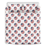 American Circle Flag Pattern Print Duvet Cover Bedding Set