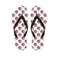 American Circle Flag Pattern Print Flip Flops