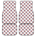 American Circle Flag Pattern Print Front and Back Car Floor Mats