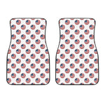 American Circle Flag Pattern Print Front Car Floor Mats