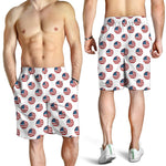 American Circle Flag Pattern Print Men's Shorts