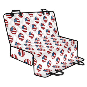 American Circle Flag Pattern Print Pet Car Back Seat Cover