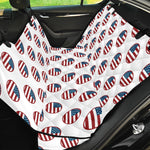 American Circle Flag Pattern Print Pet Car Back Seat Cover