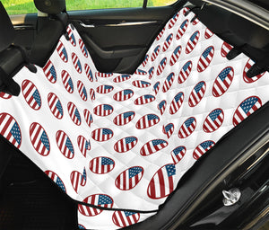 American Circle Flag Pattern Print Pet Car Back Seat Cover