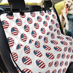 American Circle Flag Pattern Print Pet Car Back Seat Cover