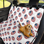 American Circle Flag Pattern Print Pet Car Back Seat Cover