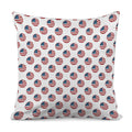 American Circle Flag Pattern Print Pillow Cover