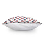 American Circle Flag Pattern Print Pillow Cover