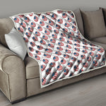 American Circle Flag Pattern Print Quilt
